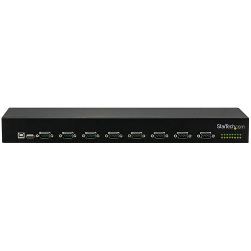 8-Port USB-to-Serial Adapter Hub USB 2.0 StarTech.com Black Aluminium