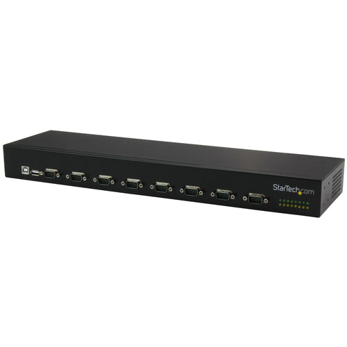 8-Port USB-to-Serial Adapter Hub USB 2.0 StarTech.com Black Aluminium