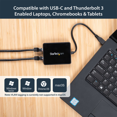 Ethernet Adapter StarTech.com USB-C Dual Gigabit RJ-45 5000 Mbit/s - US1GC301AU2R