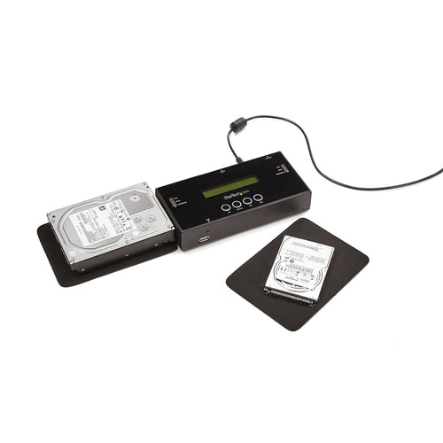 Standalone Hard Drive Duplicator Black 1:1 SATA SAS Eraser USB 3.2