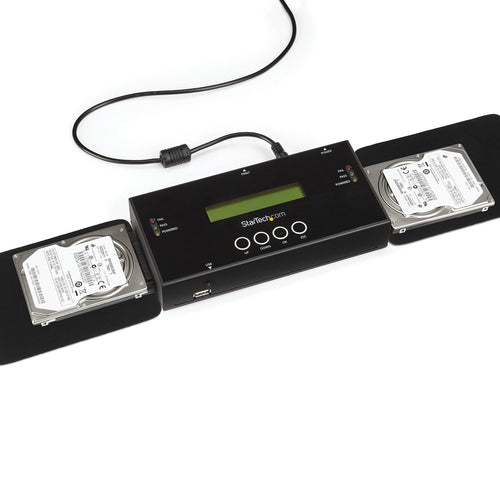 Standalone Hard Drive Duplicator Black 1:1 SATA SAS Eraser USB 3.2