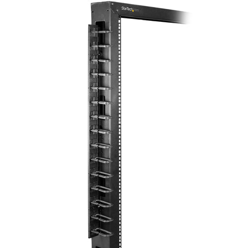 Vertical Cable Organizer StarTech.com CMVER20UD Steel 2.8ft D-Ring Hooks Black