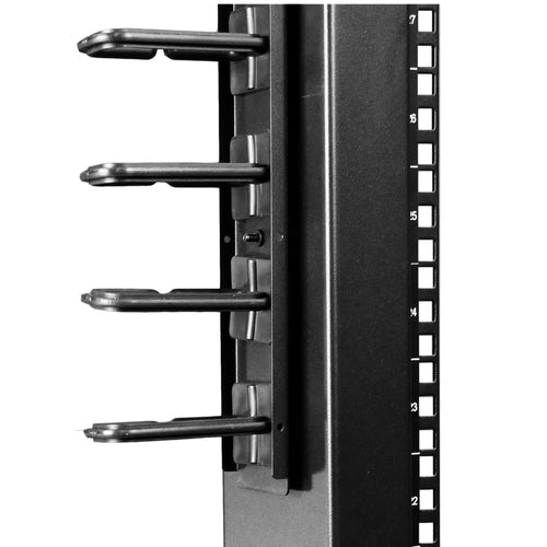 Vertical Cable Organizer StarTech.com CMVER20UD Steel 2.8ft D-Ring Hooks Black