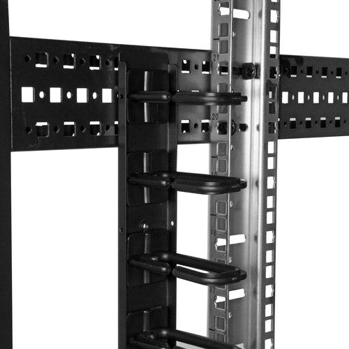 Vertical Cable Organizer StarTech.com CMVER20UD Steel 2.8ft D-Ring Hooks Black