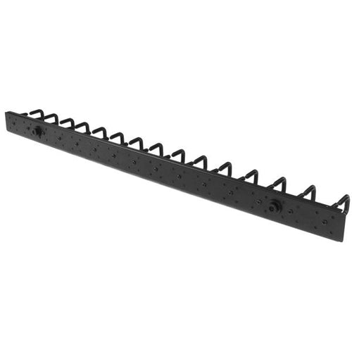 Vertical Cable Organizer with D-Ring Hooks 6 ft Steel Black - StarTech.com