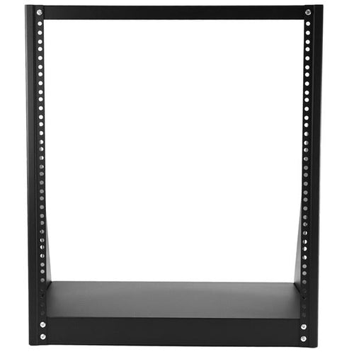 2-Post 12U Heavy-Duty Desktop Server Rack Black 160 kg Capacity