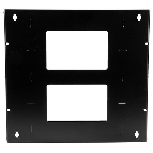 8U Wall-Mount Server Rack with Built-in Shelf Solid Steel Black
