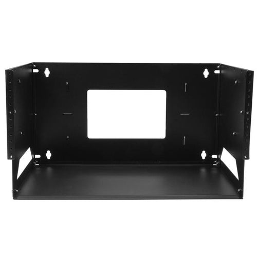 Wall-Mounted 4U Server Rack Solid Steel 34 kg Capacity Black
