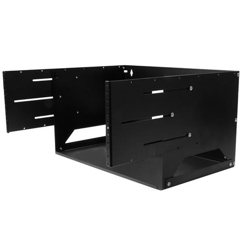 Wall-Mounted 4U Server Rack Solid Steel 34 kg Capacity Black