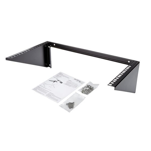 6U Wall-Mount Server Rack Solid Steel Black Vertical Cabinet
