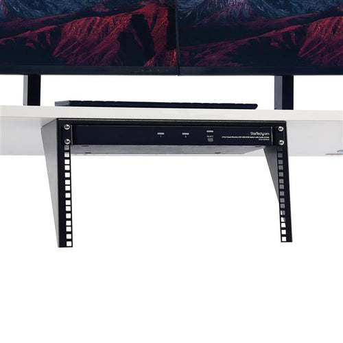 6U Wall-Mount Server Rack Solid Steel Black Vertical Cabinet