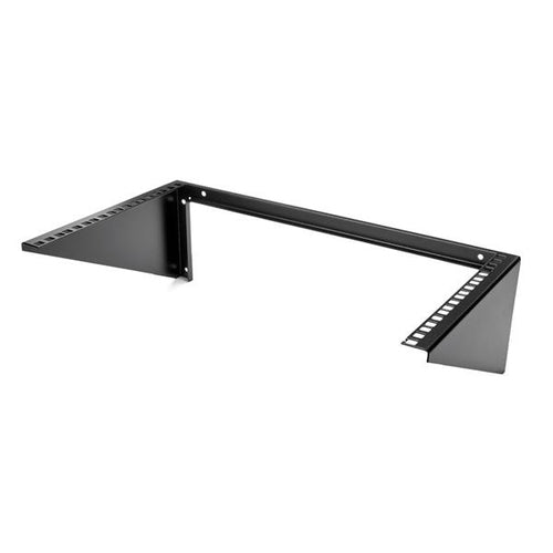 6U Wall-Mount Server Rack Solid Steel Black Vertical Cabinet