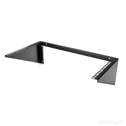 6U Wall-Mount Server Rack Solid Steel Black Vertical Cabinet