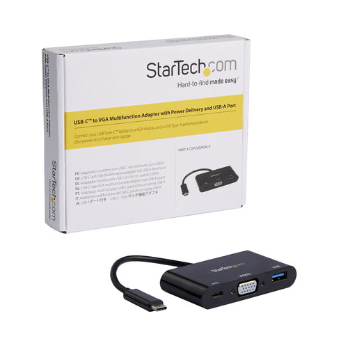 USB-C Multiport Adapter StarTech 60W PD VGA USB 3.0 2048x1280