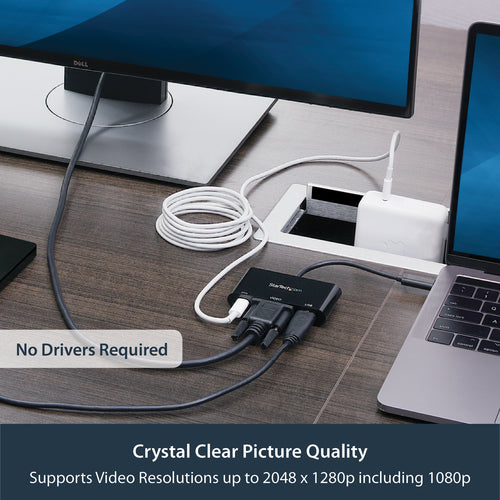 USB-C Multiport Adapter StarTech 60W PD VGA USB 3.0 2048x1280