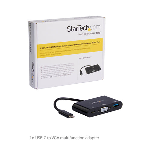 USB-C Multiport Adapter StarTech 60W PD VGA USB 3.0 2048x1280
