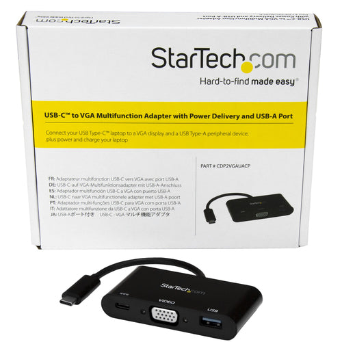 USB-C Multiport Adapter StarTech 60W PD VGA USB 3.0 2048x1280