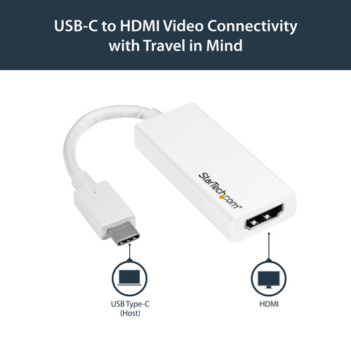 USB-C to HDMI Adapter 4K 60Hz StarTech.com White