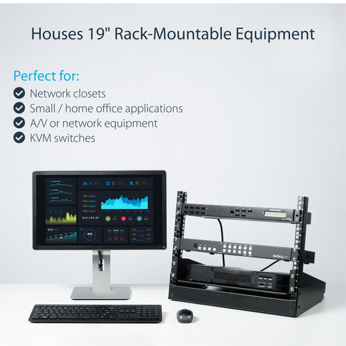 Rack Cabinet StarTech.com RK8OD 8U 50kg Compact Open Frame - RK8OD