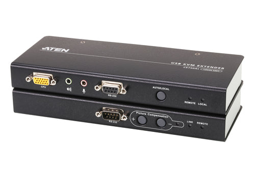 ATEN KVM Extender USB VGA Audio RS-232 200m Cat5 1920x1200