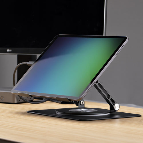 Laptop Stand StarTech.com ATFR-LAPTOP-RISER 360° Swivel Ergonomic Adjustable Tray Aluminum - ATFR-LAPTOP-RISER