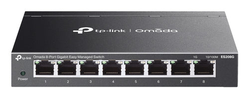 Network Switch TP-Link Omada ES208G Managed Gigabit Layer 2 Wall Mountable