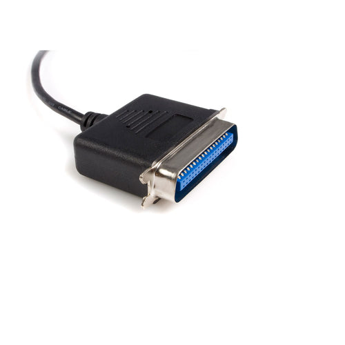 10 ft USB to Parallel Printer Adapter Black Centronics Male/Male