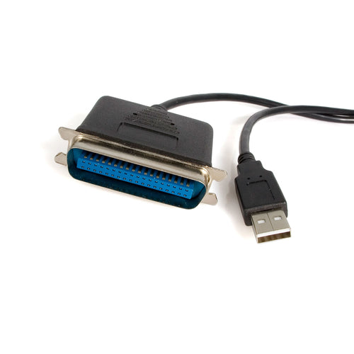 10 ft USB to Parallel Printer Adapter Black Centronics Male/Male