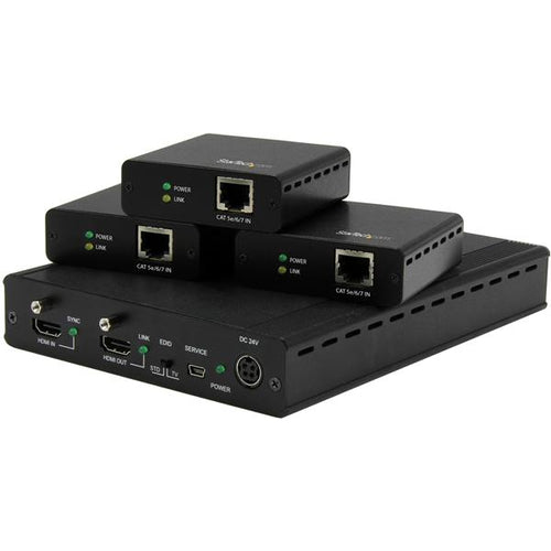 AV Extender StarTech.com ST124HDBT 4K HDMI CAT5e 1x3 Splitter