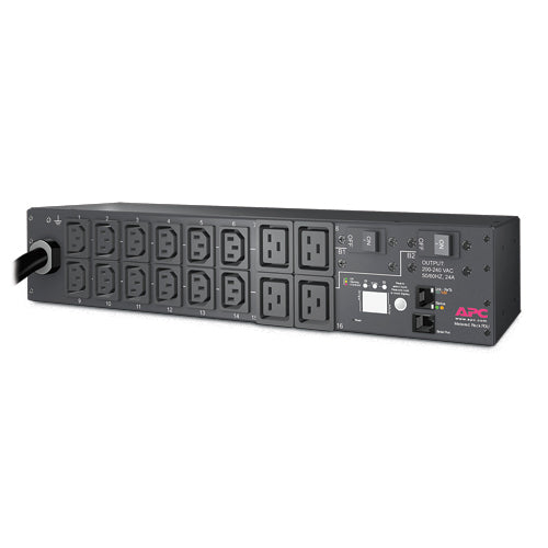 APC AP7811B Metered PDU - 2U Rack-Mountable Power Distribution Unit with 16 AC Outlets