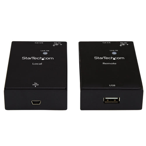 USB 2.0 Extender over Cat5e/Cat6 480Mbps StarTech.com High Speed Adapter Kit