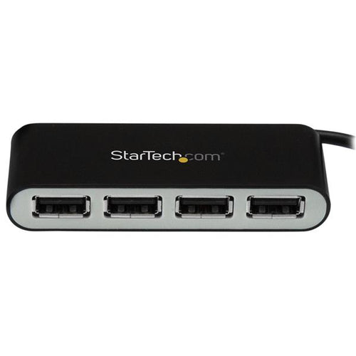 USB Hub StarTech 4-Port Portable USB 2.0 480 Mbit/s Built-in Cable
