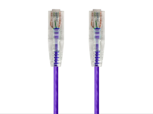 Networking Cable Monoprice 2ft SlimRun Cat6 UTP RJ-45 Purple