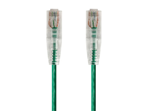 Cat6 Networking Cable Monoprice 5ft SlimRun U/UTP RJ-45 Green