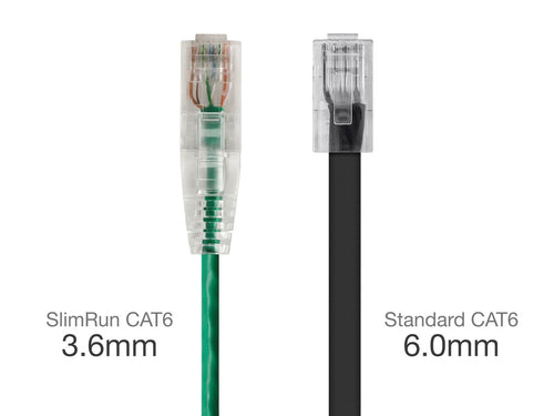 Networking Cable Monoprice 14ft SlimRun Cat6 U/UTP RJ-45 Green