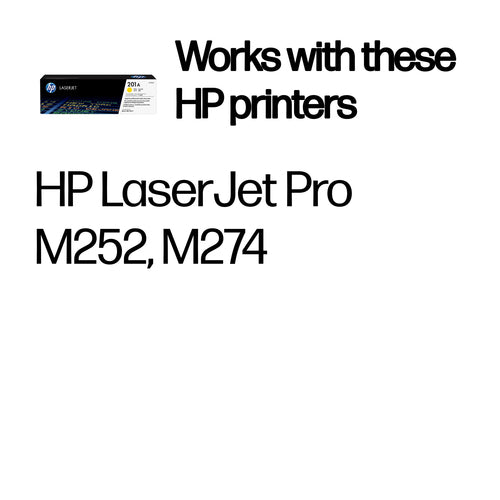 HP 201A Yellow Original LaserJet Toner Cartridge 1330 Pages