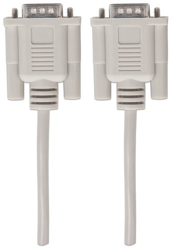 Manhattan VGA HD15 Monitor Cable - 1.8m Male to Male, Fully Shielded Video Cable