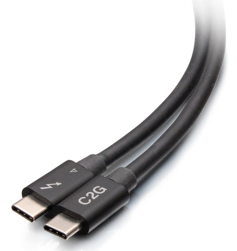 Thunderbolt 4 USB-C Active Cable C2G 6ft 40Gbps Black - C2G28887