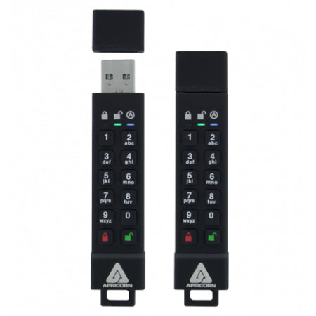 Apricorn Aegis Secure Key 3z USB Flash Drive 128GB 190MB/s