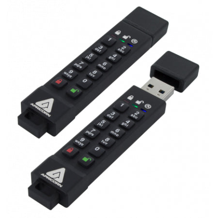Apricorn Aegis Secure Key 3z USB Flash Drive 128GB 190MB/s