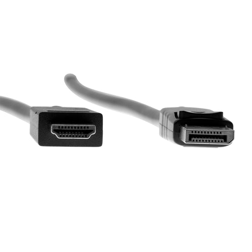 Video Cable Adapter Rocstor Y10C127-B1 DisplayPort to HDMI 4K 1.8M Male to Male
