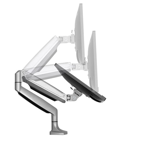 StarTech.com ARMPIVOTHD Heavy Duty Monitor Mount - Ergonomic Full Motion, Height Adjustable - Silver