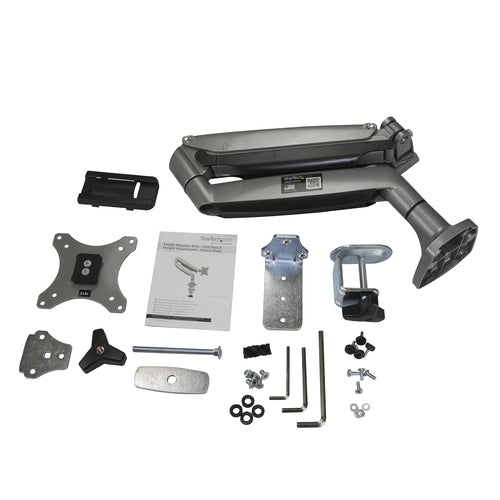 StarTech.com ARMPIVOTHD Heavy Duty Monitor Mount - Ergonomic Full Motion, Height Adjustable - Silver