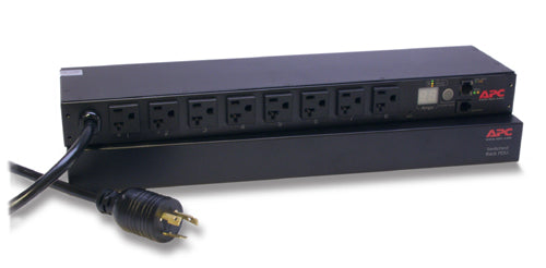 APC AP7901B 1U Switched PDU - 8 NEMA 5-20R Outlets for Power Management