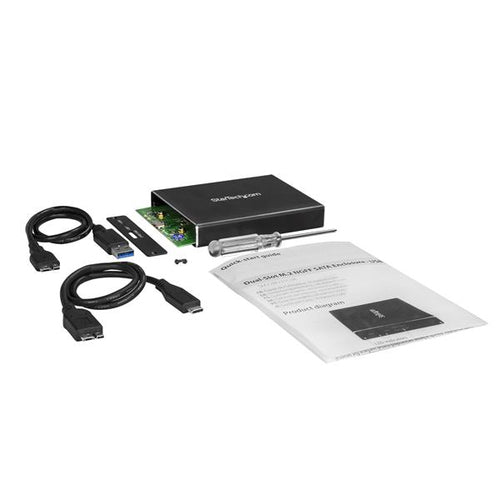 Storage Drive Enclosure StarTech.com SM22BU31C3R M.2 SATA USB 3.1 RAID