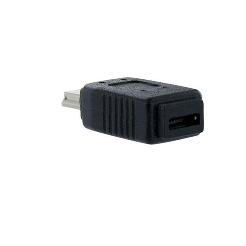 USB Adapter StarTech Micro USB to Mini USB 2.0 Female to Male Black
