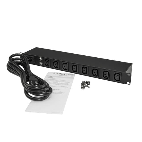 Power Distribution Unit StarTech PDU08C13H 8 AC Outlets 16A 240V 1U Rack Mount