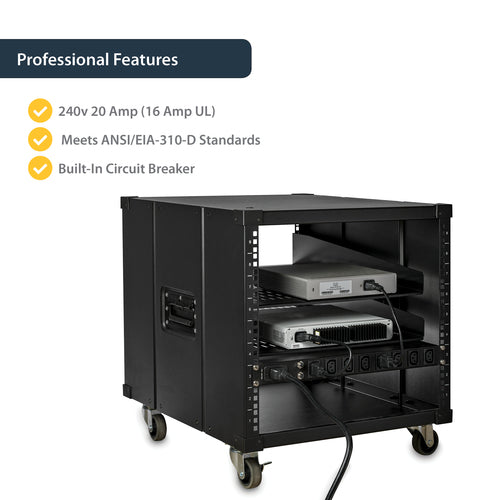 Power Distribution Unit StarTech PDU08C13H 8 AC Outlets 16A 240V 1U Rack Mount