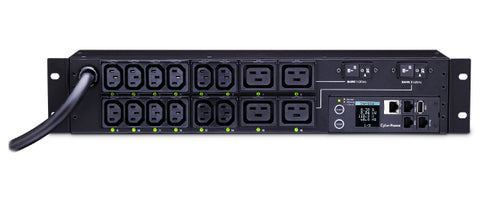 Power Distribution Unit CyberPower PDU81008 16 AC Outlets 2U Metered Monitored Switched