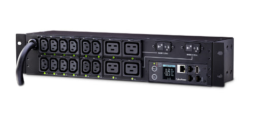 Power Distribution Unit CyberPower PDU81008 16 AC Outlets 2U Metered Monitored Switched